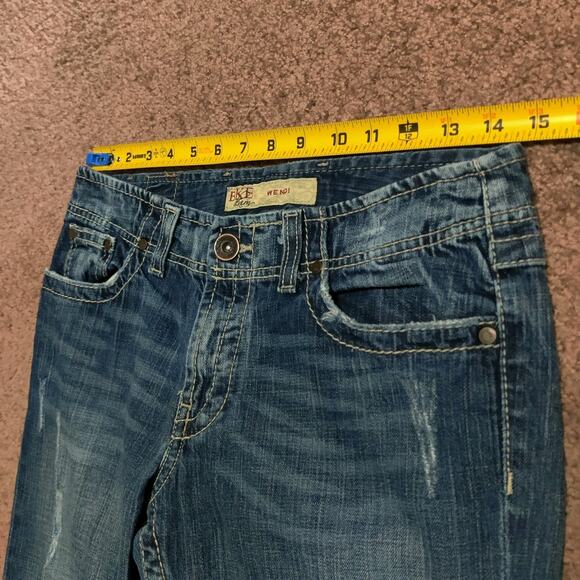 BKE Wendi Boot Cut Jeans Women's 30 x 26 Whiskered Western Denim Blue - Picture 7 of 12